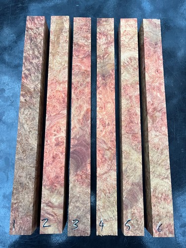 Amboyna burl turning spindle - burl,