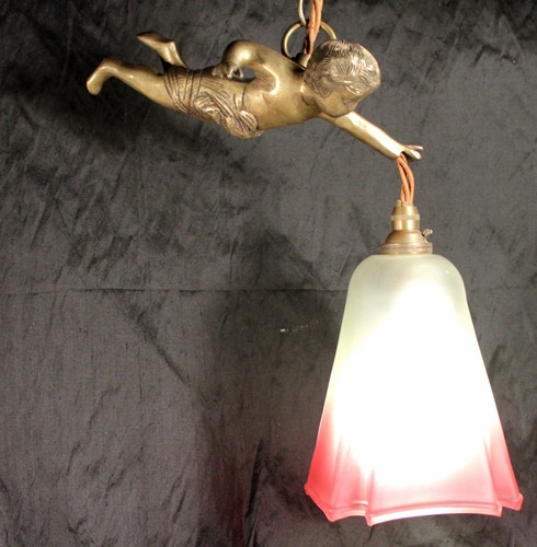 Vintage art deco era cherub - art,