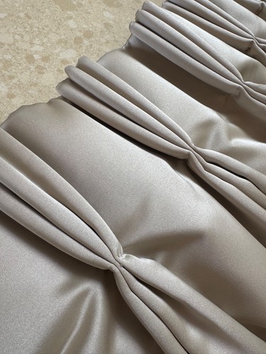 Long heavy silk curtains - ex,