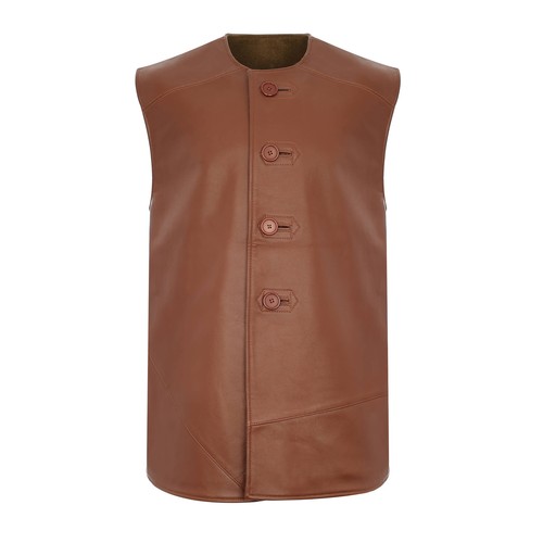 British army jerkin leather - army,