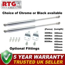 Chrome/Silver Gas Springs Struts for Kit Car or Conversion 300mm-600mm