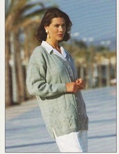 womens ladies cardigan 4 ply