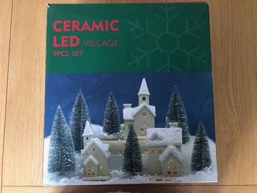 Ceramic christmas village - ceramic, set