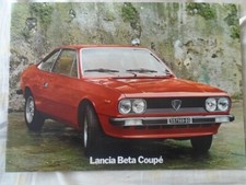 Lancia Beta Coupe range brochure c1970's multi text ref 88795745 large format