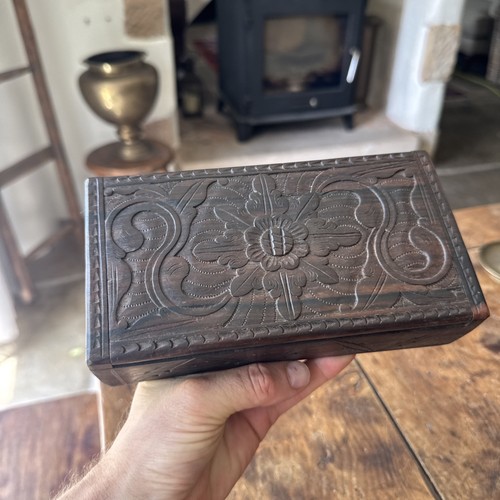 Vintage wooden storage box - vintage,