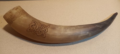 Vintage natural horn - vintage, 19”