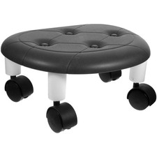  Small Low Rolling Stool Home Roller Seat Low Round Roller Stool Portable Small
