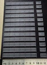 24 x Pieces (1:148 N Gauge) Security Fencing Railway Scenery (SILVER)