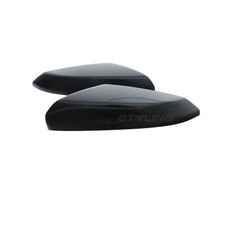 Honda Civic Mk10 2017-2023 Door Wing Mirror Cover Cap Case Black Pair Left Right