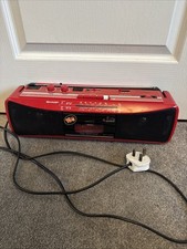 Sharp QT-250E Stereo Red Radio