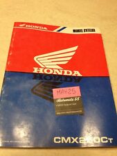 Workshop Manual Honda CMX250C