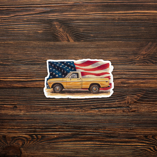 Vintage yellow pickup - pickup, truck