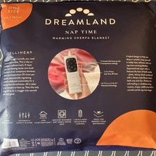 Dreamland Nap Time Electric Heated Tartan Velvet Overblanket Throw