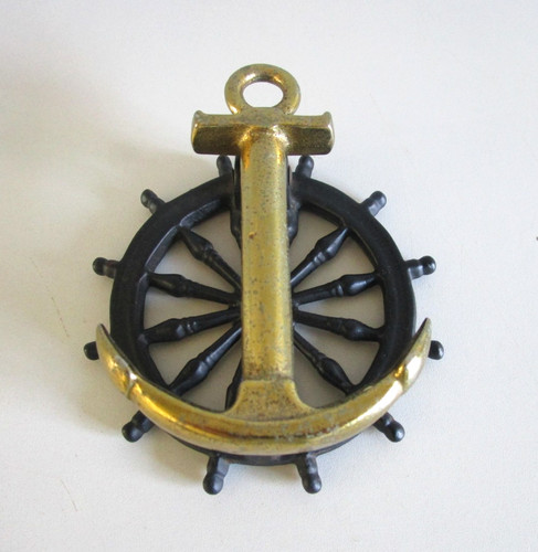 Vintage metal nautical ships - vintage,