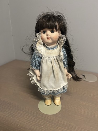 Porcelain doll with stand - doll,