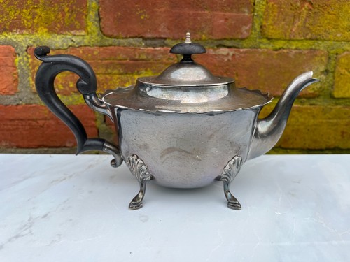 Antique silver plated tea - plated, pot.