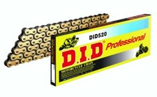 Suzuki PE175 Z,D,E 82-84 DID Gold Non O-Ring Replacement Chain 520 x 110 Links