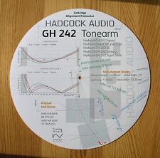 Cartridge Alignment Protractor for Hadcock GH 242 Tonearm