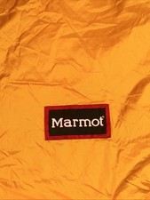 Vintage Marmot Sleeping Bag Ultra Lightweight Synthetic No Baffles or Fill Yello