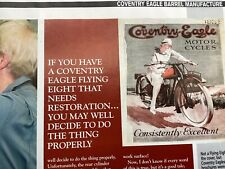 COVENTRY EAGLE BARREL MANUFACTURE MOTORCYCLE ARTICLE