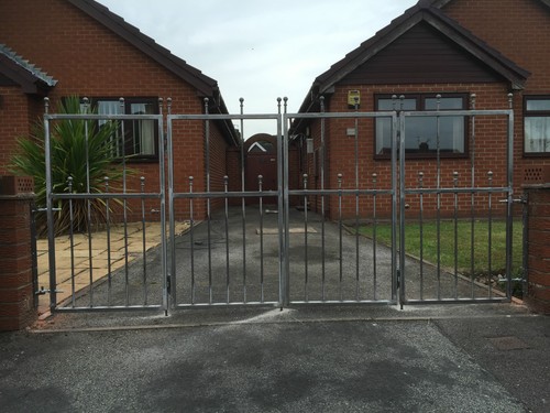 Wrought iron driveway - iron,