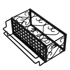 1pc Wall Mounted Iron Wine Rack Wine Bottles Glass Cups Storage Hanging Rack