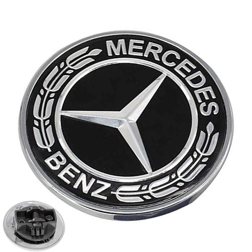 57mm black silver style bonnet - 57mm,