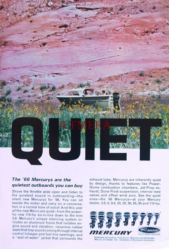 Mercury outboard motor advert - motor,