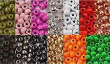 Fly Tying Brass Beads, Hot Colour Beads, Gold Bead, Silver, Fluro Beads, Rainbow