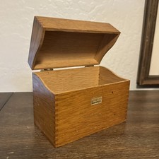 Vintage Card File Index Box