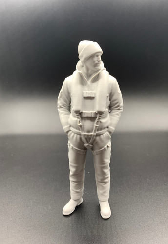 Rescue crew figure model boat - crew,