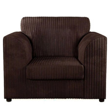 Brown Upholstered Armchair