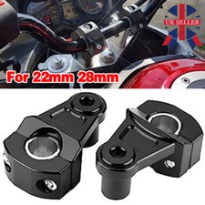 2X Black 22mm-28mm Handlebar