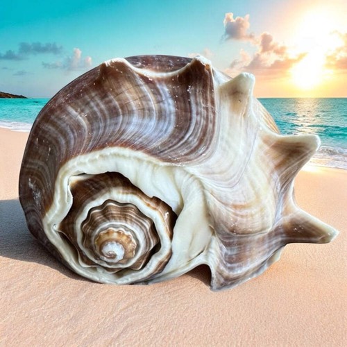 Exotic large conch - exotic, seashell
