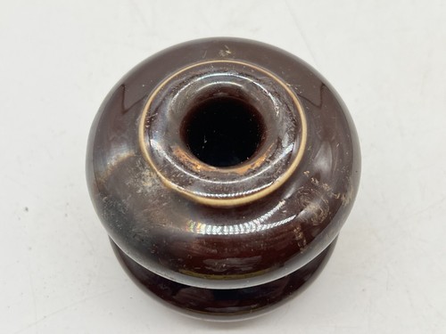 Vintage brown porcelain - brown,