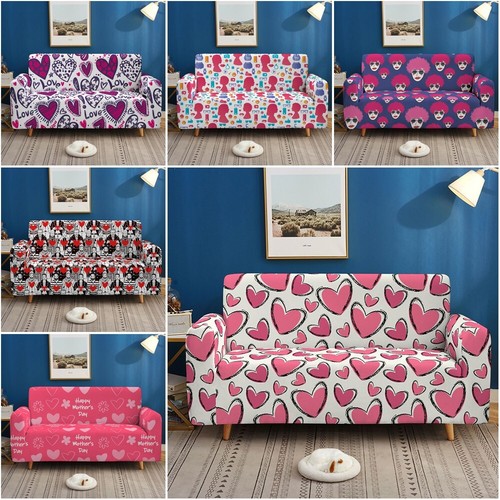Love heart sofa cover stretch - love,