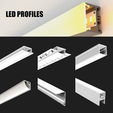 2M LED Profile Aluminium Channel Extrusion Housing Track For LED Strip Lights