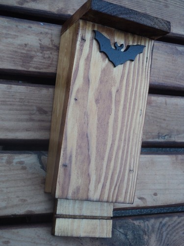 Wooden bat box - bat, made
