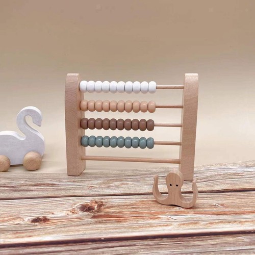 Wooden calculator abacus - wooden,