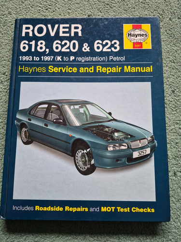 Haynes manual 3257 rover - manual, 618