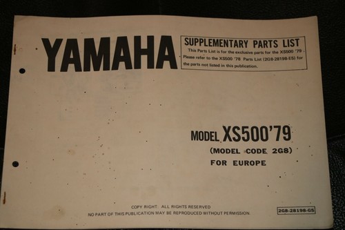 Yamaha xs500 1979 - xs500,