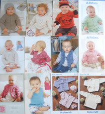 NEW Job Lot Brand New Baby Knitting Patterns  x 12 patterns