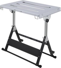 Foldable Welding Table 30"x20" 400LBS Welding Workbench with 3 Tilt Angles