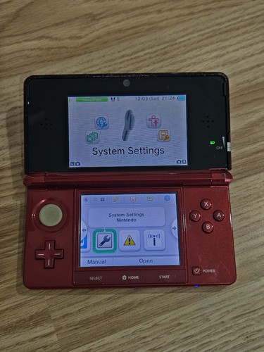 Nintendo 3ds red handheld - nintendo,
