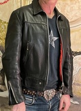 Vintage 1970s Belstaff Leather Motorcycle Jacket Lewis Leathers Style 38 Fits 36