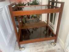 Vintage Drinks Bar Cart - Tea Trolley - Wooden Bar Cart - c1970s