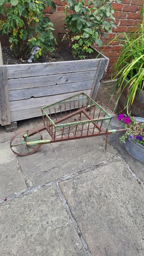 Vintage wheel barrow - vintage, garden