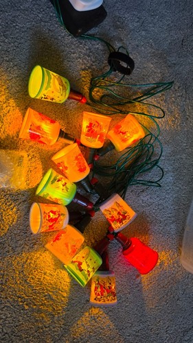 Rare vintage bell fairy lights - vintage,