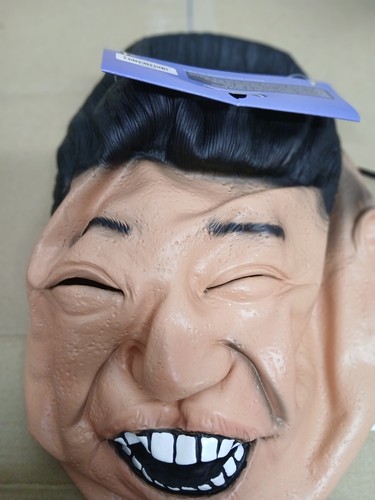 Half face rubber latex mask - face,