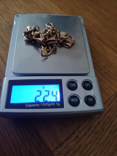 9ct gold curb bracelet 4g - gold, 22.4g
